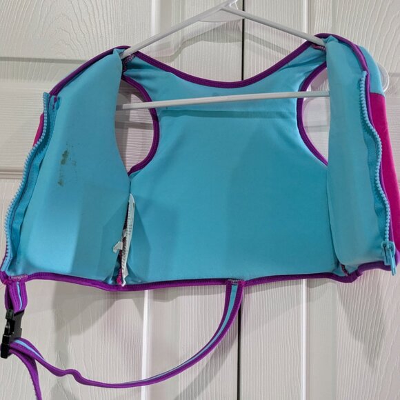 SwimSchool Kids Swim Trainer Vest Foam UPF 50 Pink Ages 2–4 Max 33 lbs, Level 2 - Picture 10 of 13